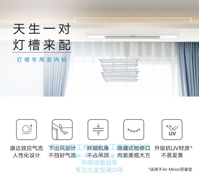 DAIKIN/大金客廳空調(diào)大3匹變頻家用隱藏空調(diào)中央空調(diào)燈槽專用機