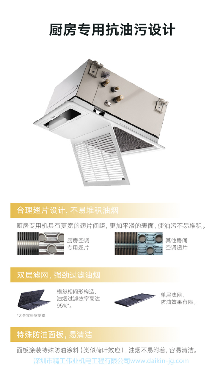 格力、美的的廚房空調(diào)和大金廚房專用空調(diào)的區(qū)別是哪些呢？