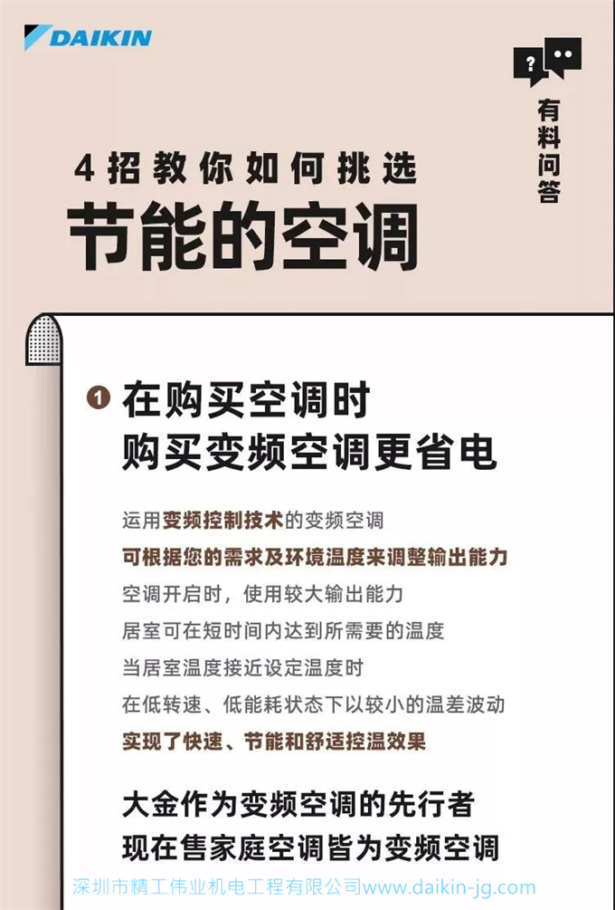 如何挑到節(jié)能省電的空調：大金空調經銷商精工偉業(yè)教您如何挑選節(jié)能空調