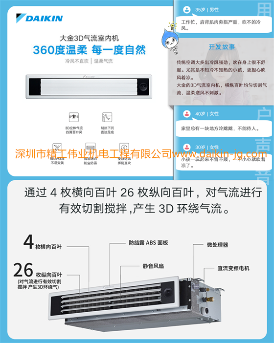 【視頻】大金中央空調(diào)功能篇：3D氣流風(fēng)管機(jī)的功能、特色介紹